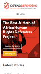 Mobile Screenshot of defenddefenders.org